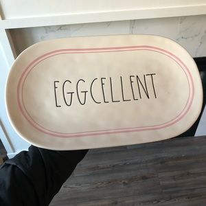 EGGCELLENT  Rae Dunn platter
